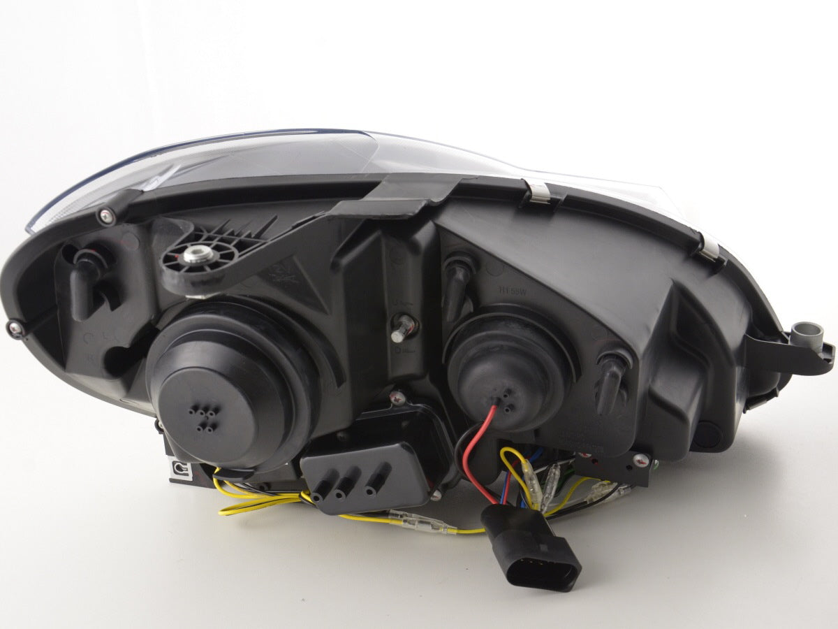 Scheinwerfer Set Daylight LED TFL-Optik Mercedes C-Klasse W204 11-14 schwarz Scheinwerfer Set Daylight LED TFL-Optik Mercedes C-Klasse W204 11-14 schwarz